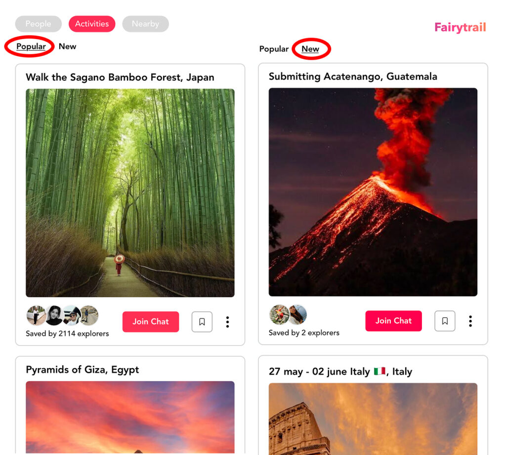 Browse Bucket List Ideas
