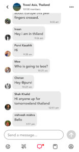 Bucket List Group Chat